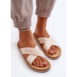 Flip-flops pentru damă Big Star NN274A057 Bej 6
