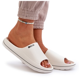 Flip-flops de damă ușoare Big Star NN274A043 alb 11