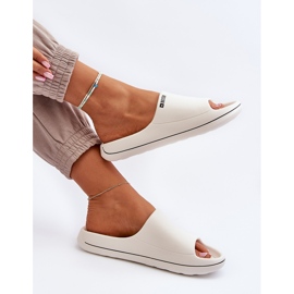 Flip-flops de damă ușoare Big Star NN274A043 alb 1