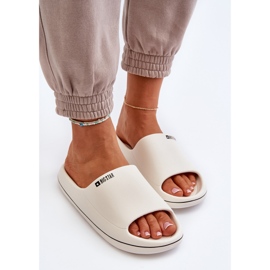 Flip-flops de damă ușoare Big Star NN274A043 alb 7