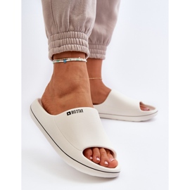 Flip-flops de damă ușoare Big Star NN274A043 alb 5