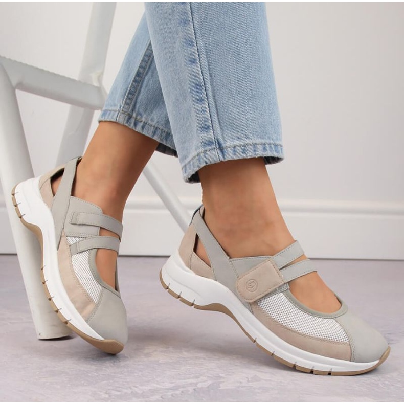 Rieker Pantofi confortabili cu velcro Remonte W RKR660 multicolor 2