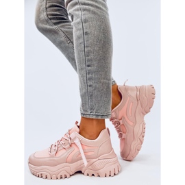 Adidași cu pană Bains roz 2