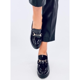 Mocasini cu toc patentat Hyett Black negru 1 Mocasini cu toc patentat Hyett Black negru 1