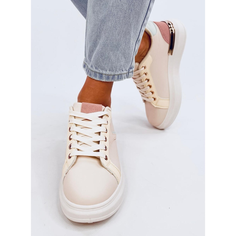 Tenisi multicolori Flocks bej 1