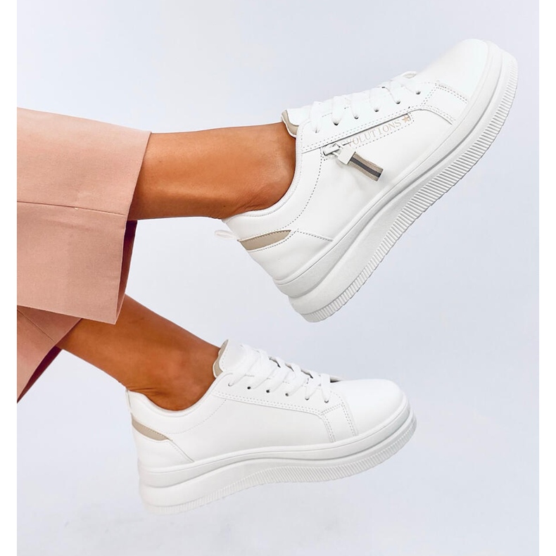 Tenisi dama Mayers Beige alb 1 Tenisi dama Mayers Beige alb 1