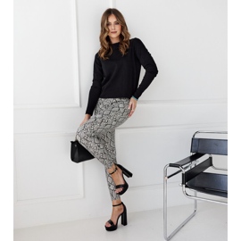 Sandale negre Sille cu toc inalt negru 1