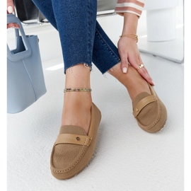 Mocasini din stofa maro de la Fombio 1 Mocasini din stofa maro de la Fombio 1