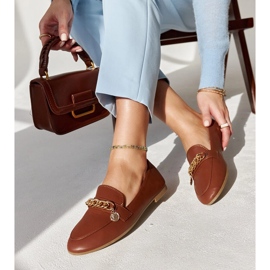 Mocasini maro cu lant Scaletta 1
