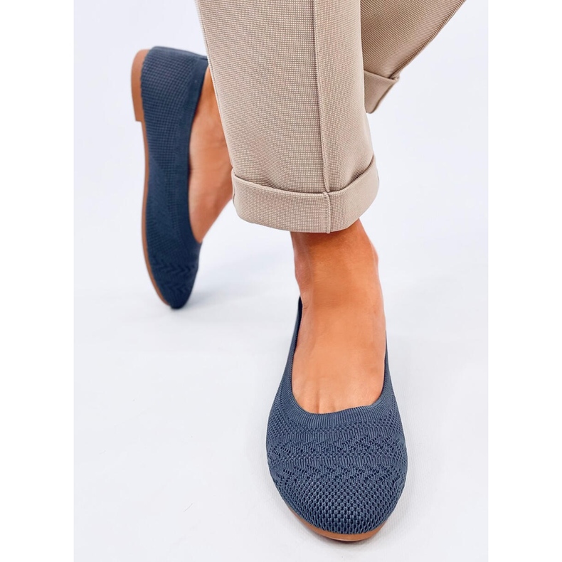 Balerini Newey Blue tricotati albastru 2 Balerini Newey Blue tricotati albastru 2