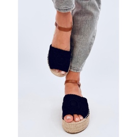 Sandale espadrile Boho Ingram negre negru 1