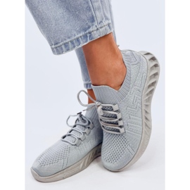 Pantofi sport cu șosetă Neam Grey gri 2