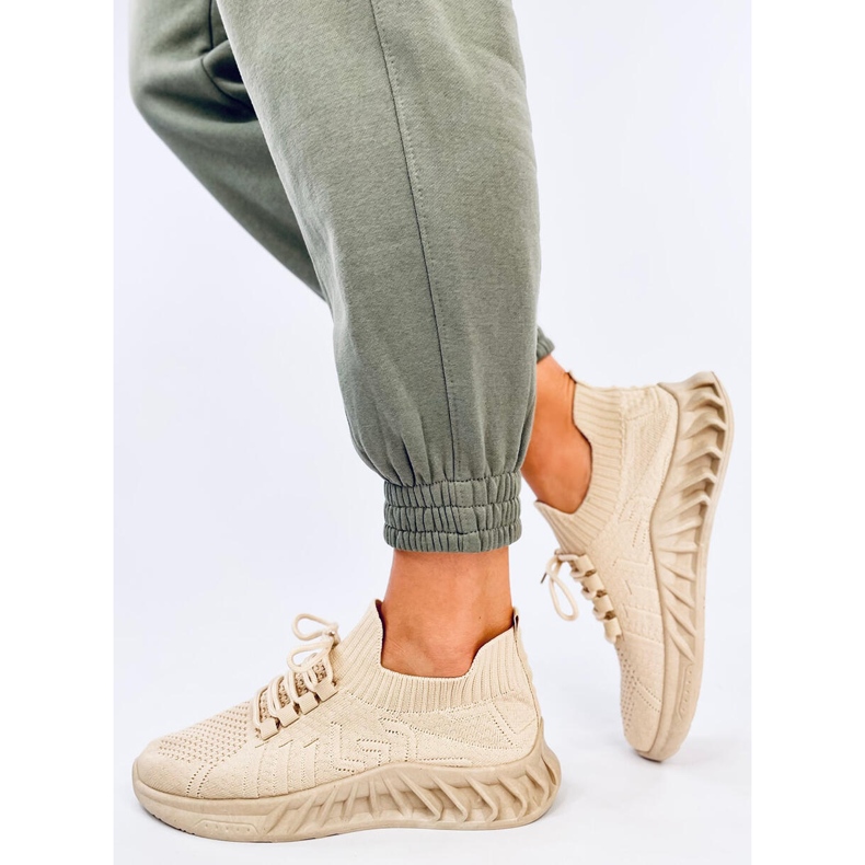 Pantofi sport cu șosete Neam Beige bej 2