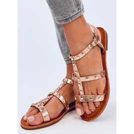 Sandale cu crampoane Neha Champagne roz 2