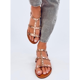 Sandale cu crampoane Neha Champagne roz 1