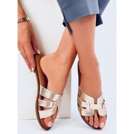 Șlapi Charnes Gold pentru damă de aur 1 Șlapi Charnes Gold pentru damă de aur 1