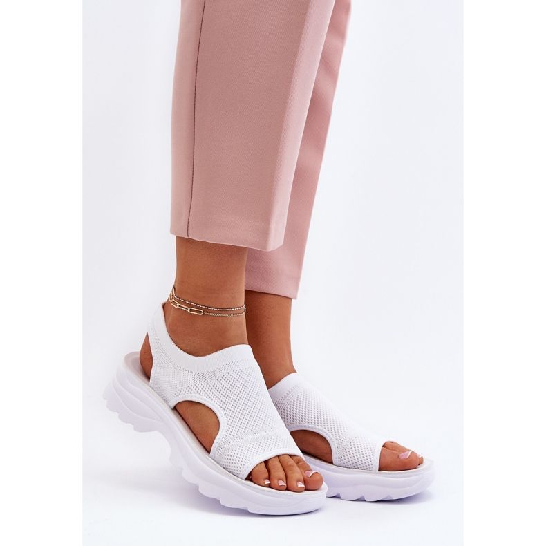 Sandale Sport Dama Cu Talpa Groasa, Deinaleia Alba 1