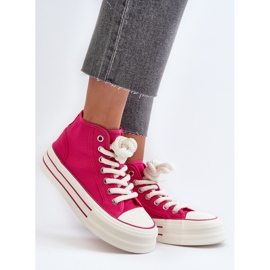 Pantofi de damă cu platformă Fuchsia Aineri roz 4
