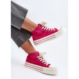 Pantofi de damă cu platformă Fuchsia Aineri roz 1