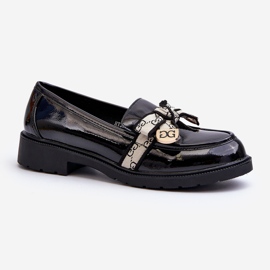Mocasini Brogues dama patentati S.Barski HY330A Negru 2