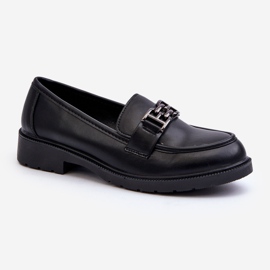 Mocasini De Dama Cu Decorat S.Barski HY372 Negru 1