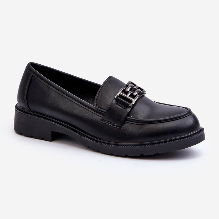 Mocasini De Dama Cu Decorat S.Barski HY372 Negru 1