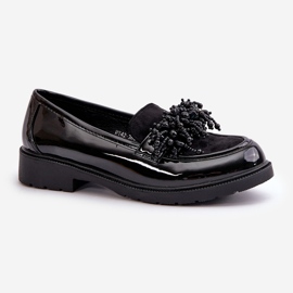 Mocasini patentati de dama S.Barski HY369A Negri negru 2 Mocasini patentati de dama S.Barski HY369A Negri negru 2