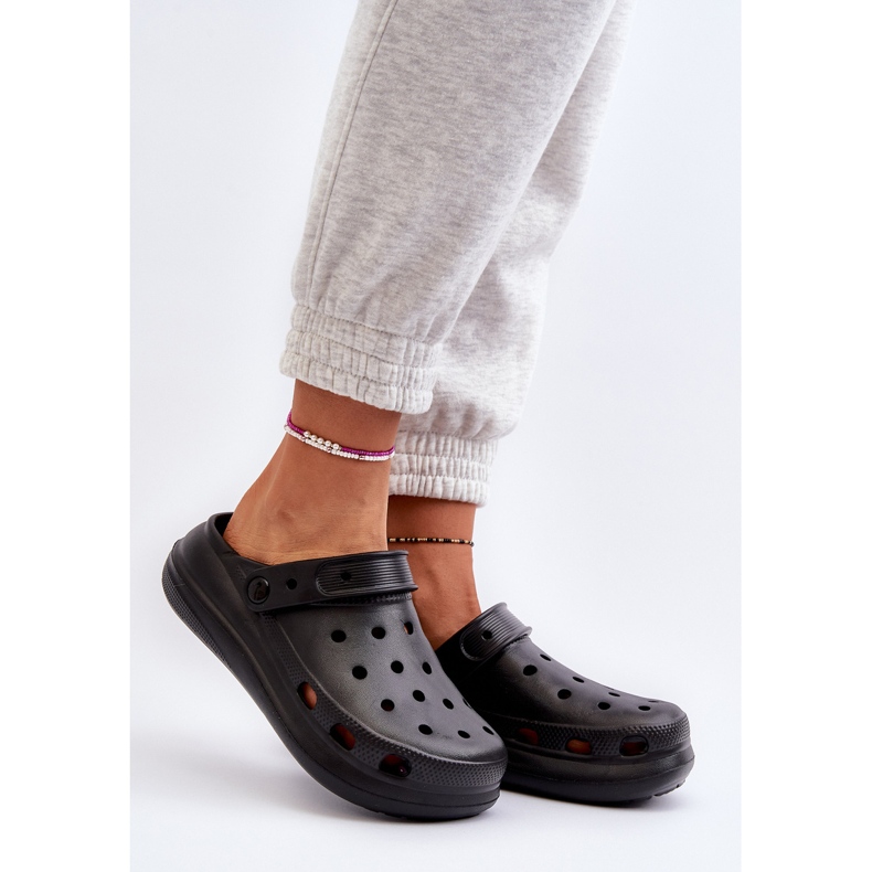 Flip-flops de damă negri Ilariana Foam negru 2