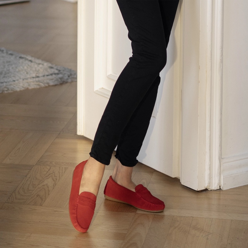 Marco Shoes mocasini Vigo roșu 1