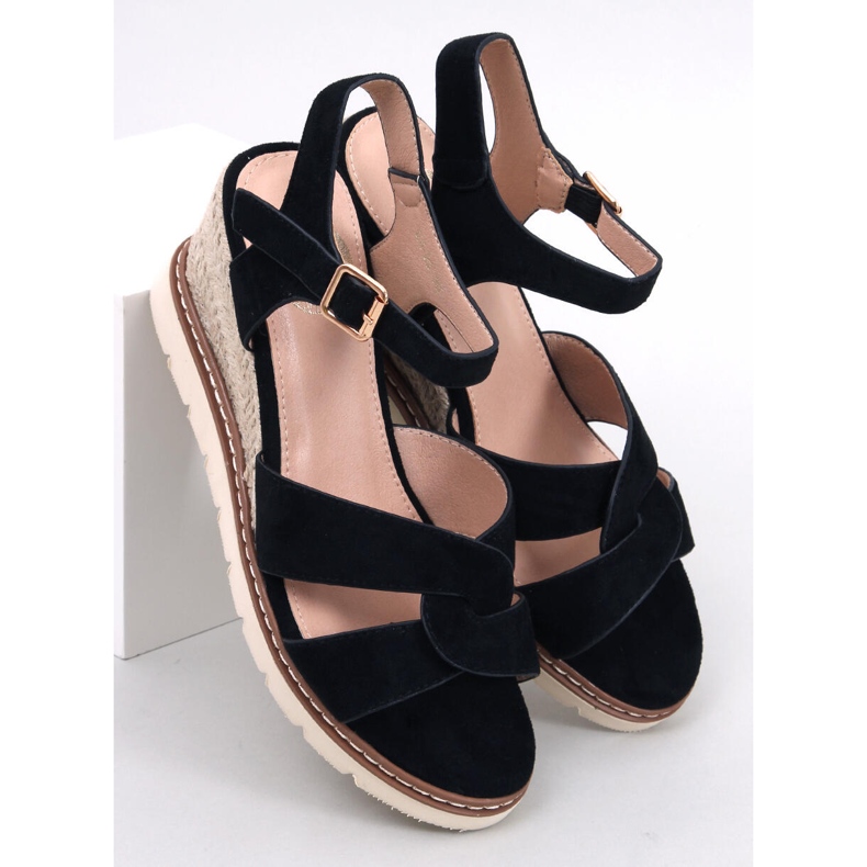 Espadrile Sermon Black cu pană negru 1 Espadrile Sermon Black cu pană negru 1