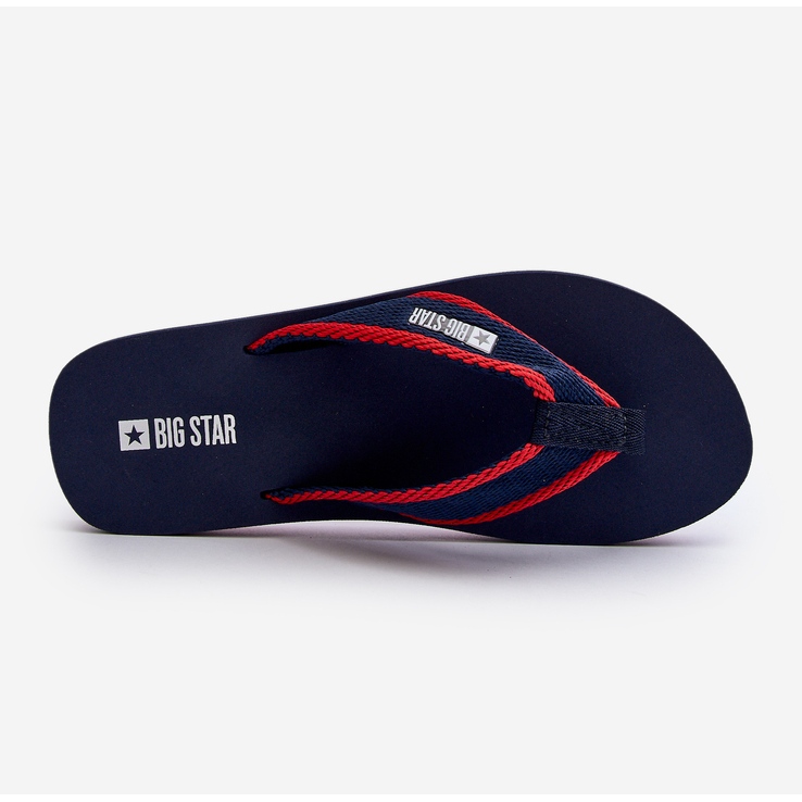 Flip-flops pentru bărbați Big Star NN174623 bleumarin albastru 2