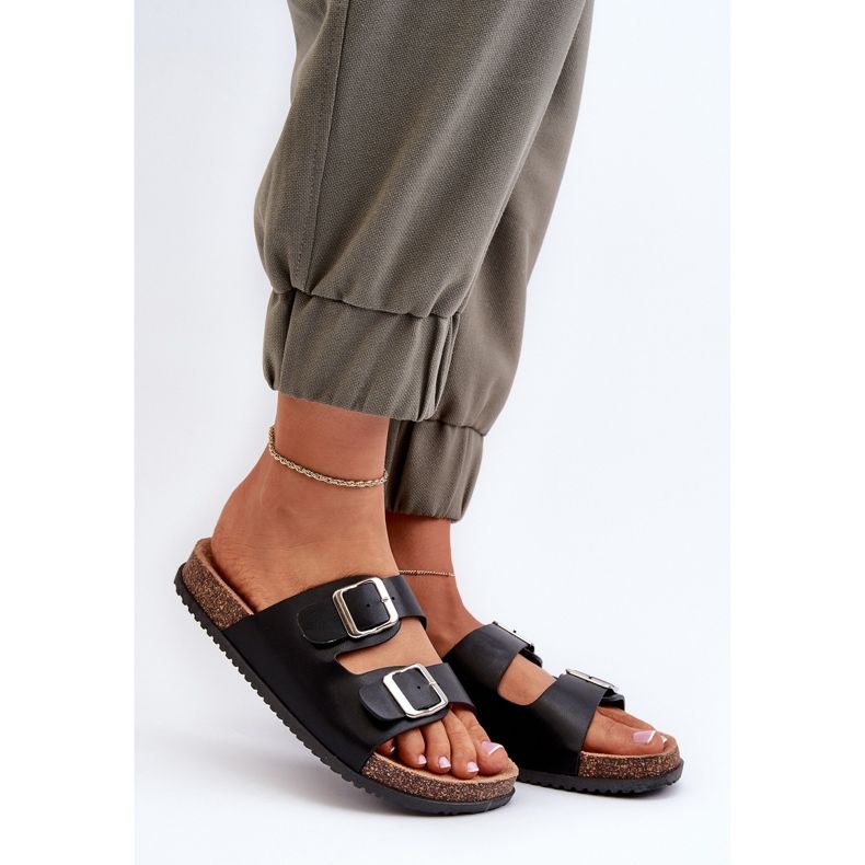 Flip-flops Damă Cu Catarame Negru Oliena 2