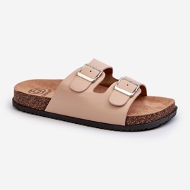 Flip-flops Damă Bej Cu Catarame Oliena 1