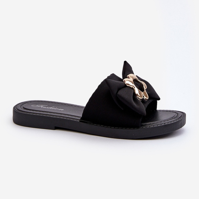 Flip-flops de damă cu fundă Arsicada neagră negru 1