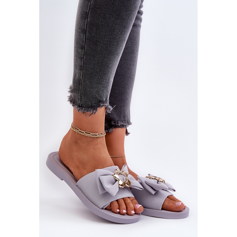 Flip Flops Damă Lavanda Cu Fundă Arsicada violet 2