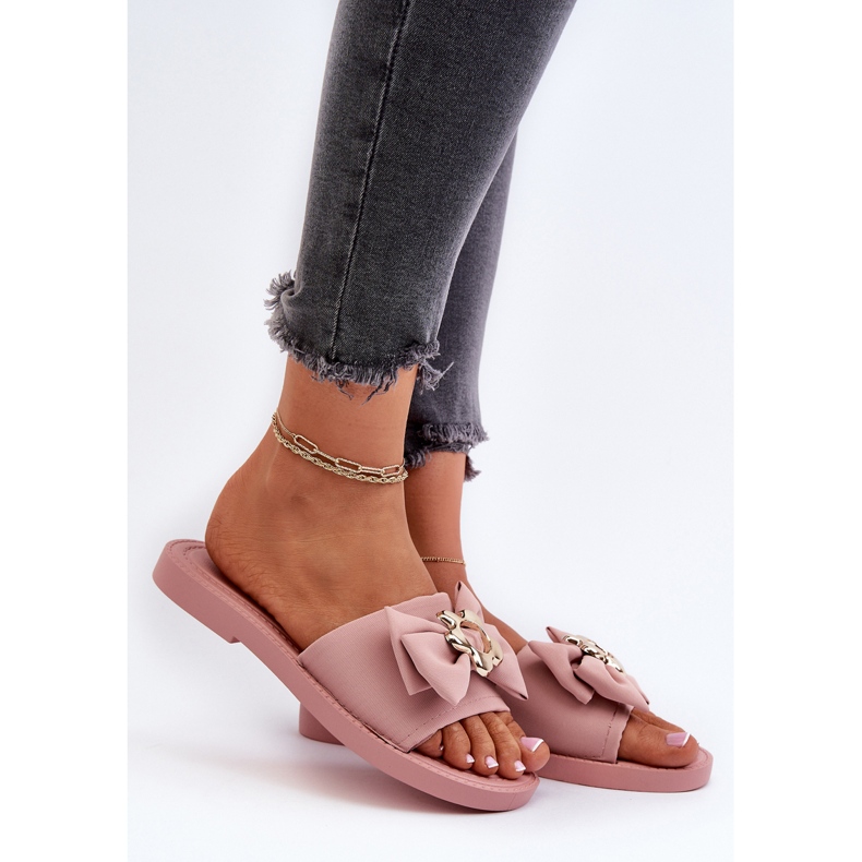 Flip-flops de damă cu fundă, Arsicada roz 2