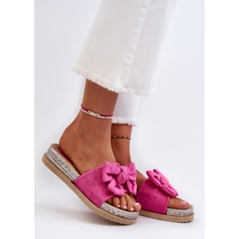 Flip Flops Damă Platformă Cu Fundă Fuchsia Aflia roz 2