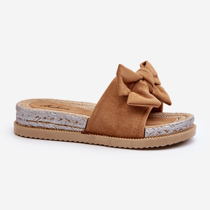 Flip-flops pentru damă Camel Aflia Platformă cu fundă maro 2