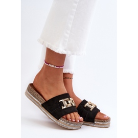 FK1 Flip-flops Dama Platforma Cu Decorat, Vapireta Neagra negru 3