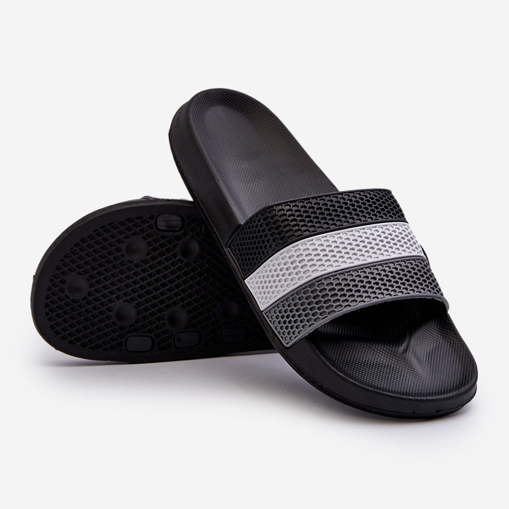 Flip-flops clasici pentru bărbați cu bretele negre Sylri negru 1