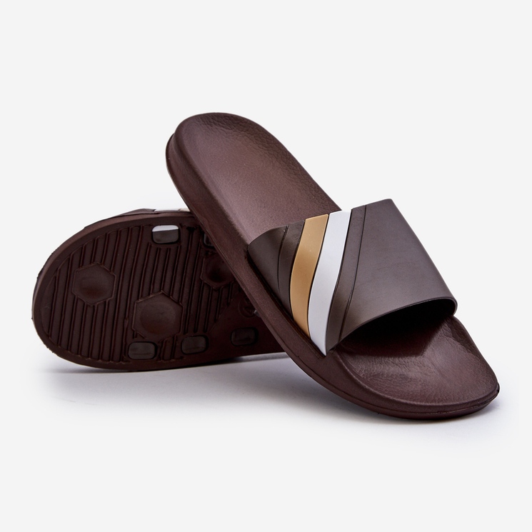 FK1 Flip-flops maro pentru bărbați clasici și deschisi Bemostom 2