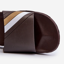 FK1 Flip-flops maro pentru bărbați clasici și deschisi Bemostom 1