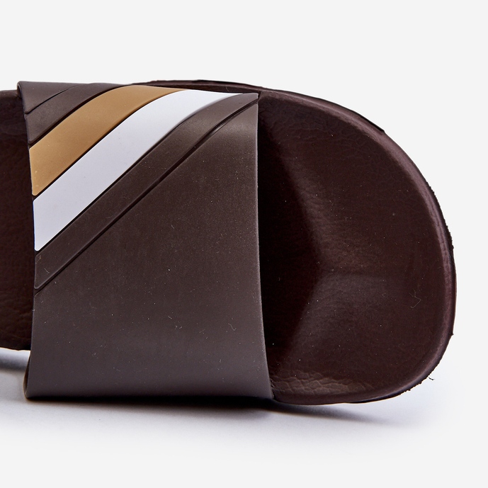 FK1 Flip-flops maro pentru bărbați clasici și deschisi Bemostom 1