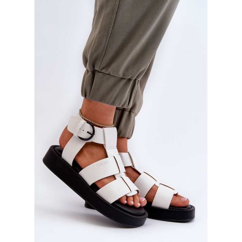 Sandale de damă Big Star NN274072 Albe 2