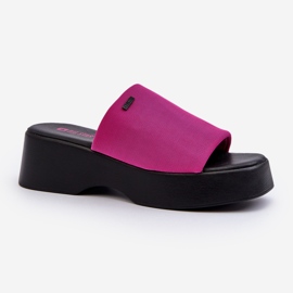 Șlapi damă Big Star NN274026 Fuchsia roz 1