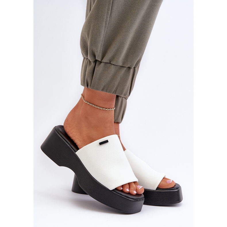 Șlapi damă Big Star NN274022 Alb 2