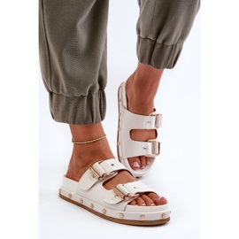 Flip-flops de damă pe platforma Big Star NN274081 Alb 5
