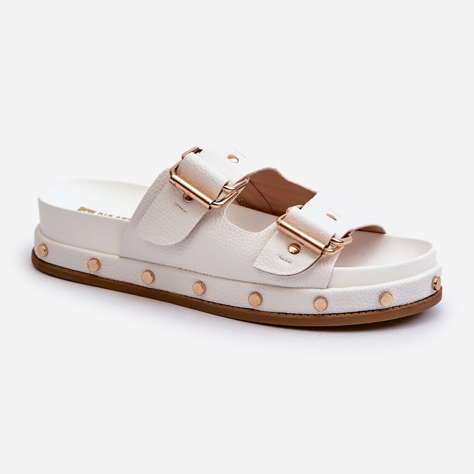 Flip-flops de damă pe platforma Big Star NN274081 Alb 2
