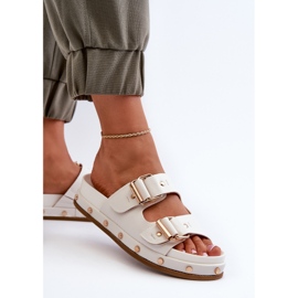 Flip-flops de damă pe platforma Big Star NN274081 Alb 6