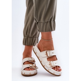 Flip-flops de damă pe platforma Big Star NN274081 Alb 7